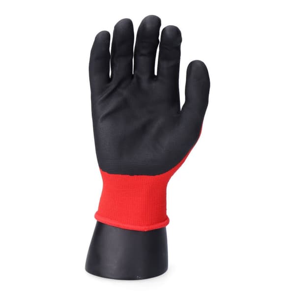 Arbejdshandsker EDM Rød Lycra Nitril Touchpad Industri - 7