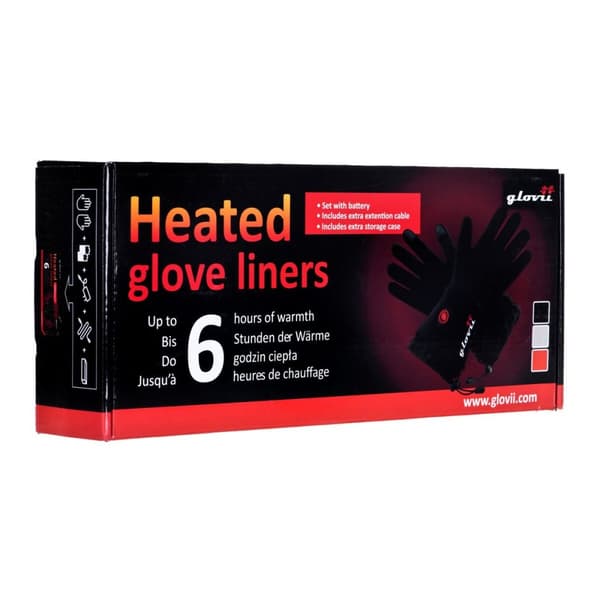 Handskar Glovii GLBM Svart Rojo/Blanco S/M 2 Delar