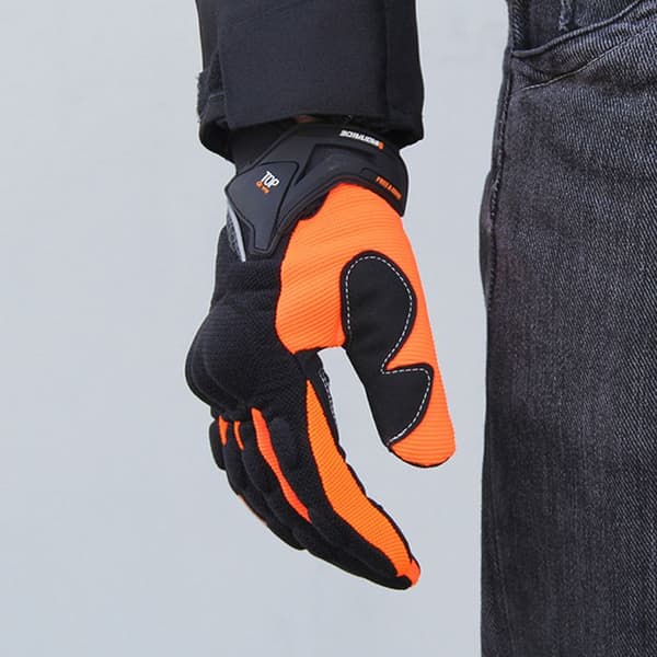 TD® Orange Cykelhandskar Anti-Drop Anti-Slip Andningsmotorcykelhandskar Helhandskar för män