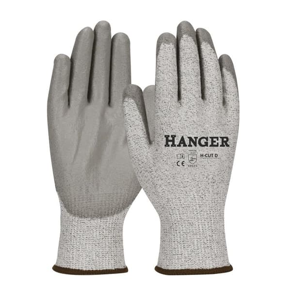 Arbetshandskar H-Cut T 10 med polyuretanbeläggning i 3 par - HANGER - 300047