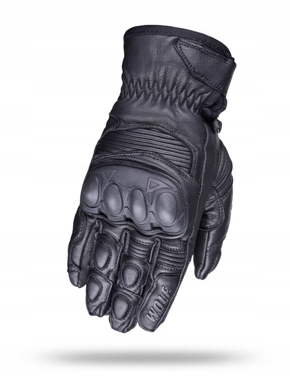 WOLF BANDIT SVART XL LÄDER MC-HANDSKAR