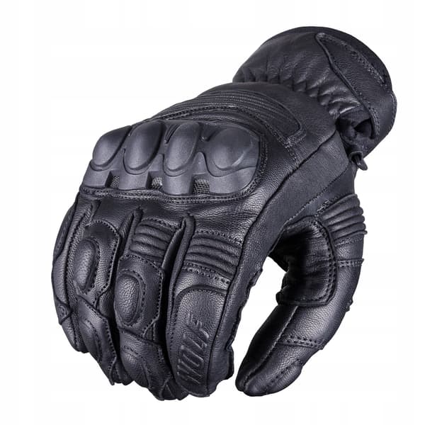 WOLF BANDIT SVART XL LÄDER MC-HANDSKAR