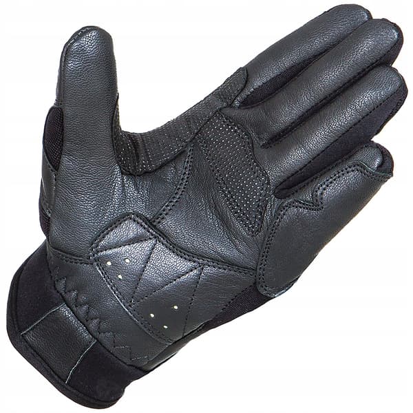 WOLF LETTE OG KOMFORTABLE MOTORCYKELHANDSKER SORT M