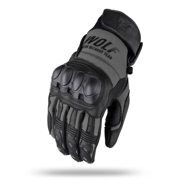 WOLF HERR MC-HANDSKAR PRO-X GUN METAL S