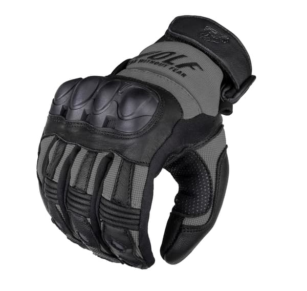 WOLF HERR MC-HANDSKAR PRO-X GUN METAL S