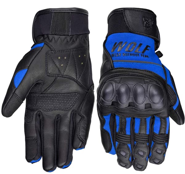 WOLF HERR MC-HANDSKAR PRO-X BLÅ S - kopia 1