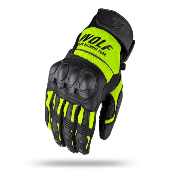 WOLF HERRE MOTORCYKELHANDSKER PRO-X GUL S - kopi 1