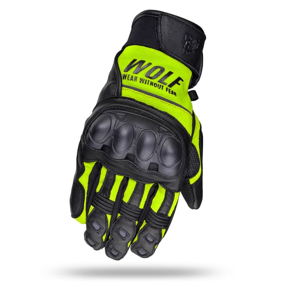 WOLF HERRE MOTORCYKELHANDSKER PRO-X GUL S - kopi 1