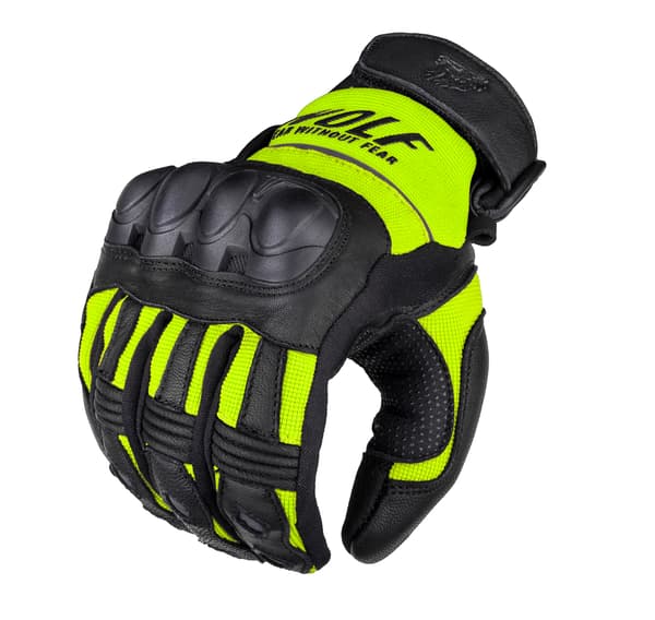 WOLF HERRE MOTORCYKELHANDSKER PRO-X GUL M - kopi 1