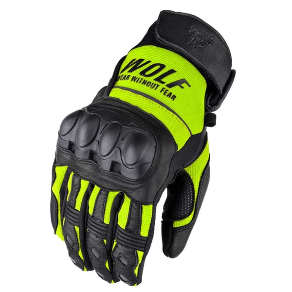 WOLF HERRE MOTORCYKELHANDSKER PRO-X GUL S - kopi 3