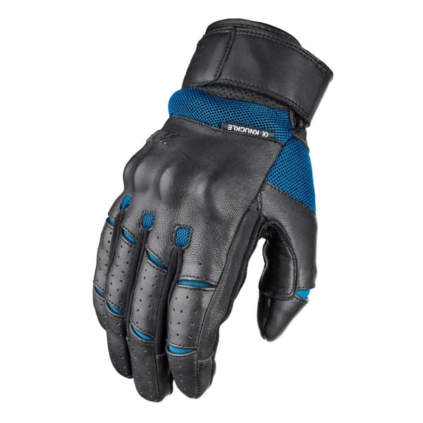 WOLF LÆDER MC HANDSKER TW60 GUSTO BLÅ 2XL