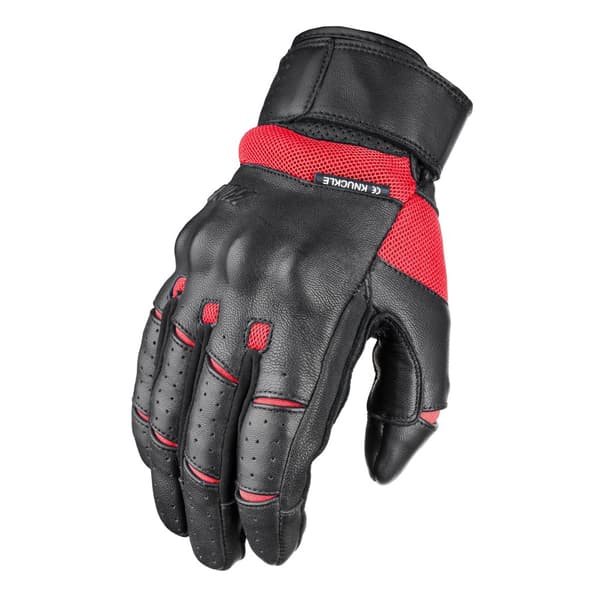 WOLF LÆDER MC HANDSKER TW60 GUSTO RØD M