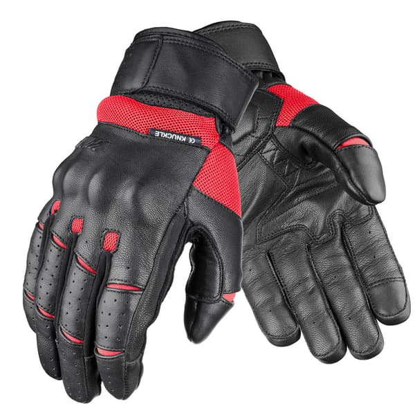 WOLF LÄDER MC HANDSKAR TW60 GUSTO RÖD XL