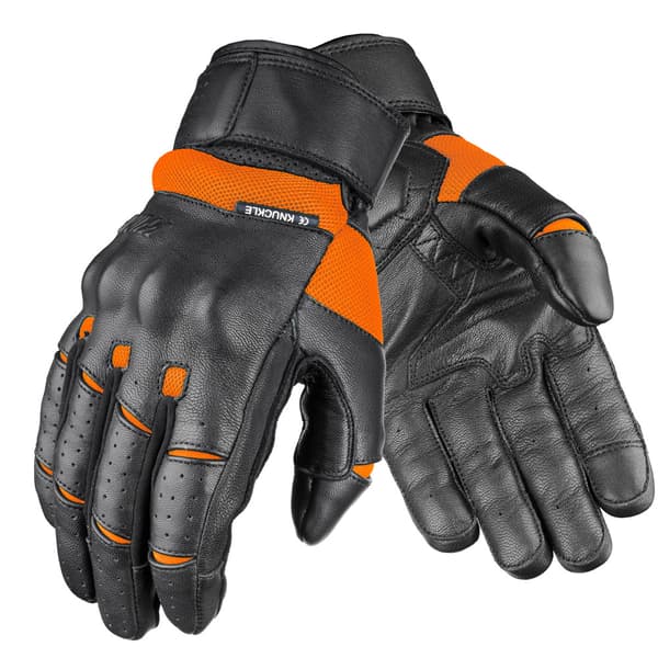 WOLF LÆDER MC HANDSKER TW60 GUSTO ORANGE XL