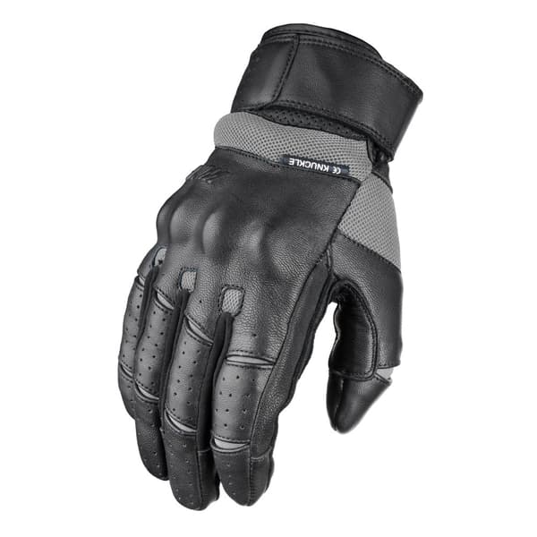 WOLF LÄDER MC HANDSKAR TW60 GUSTO GRÅ S