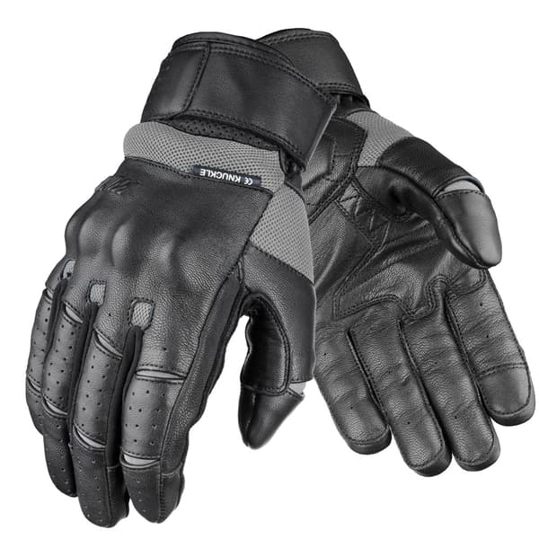 WOLF LÄDER MC HANDSKAR TW60 GUSTO GRÅ 3XL
