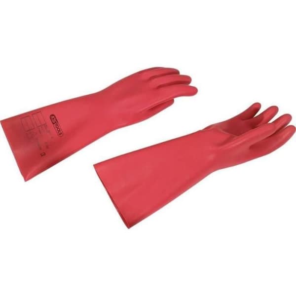 Röda Naturalex elektrikerhandskar - storlek 10