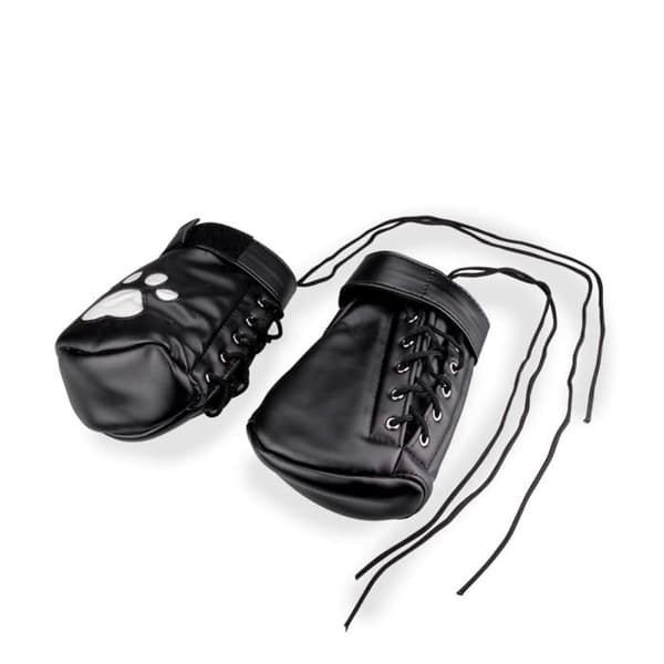 Skyddshandskar med ben Puppy Play Kinky - Svart