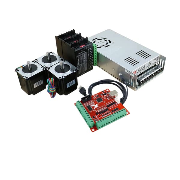 CNC-kit, hög vridmoment stegmotor, kraftfull drivare, 3kit 57HS76, DM556