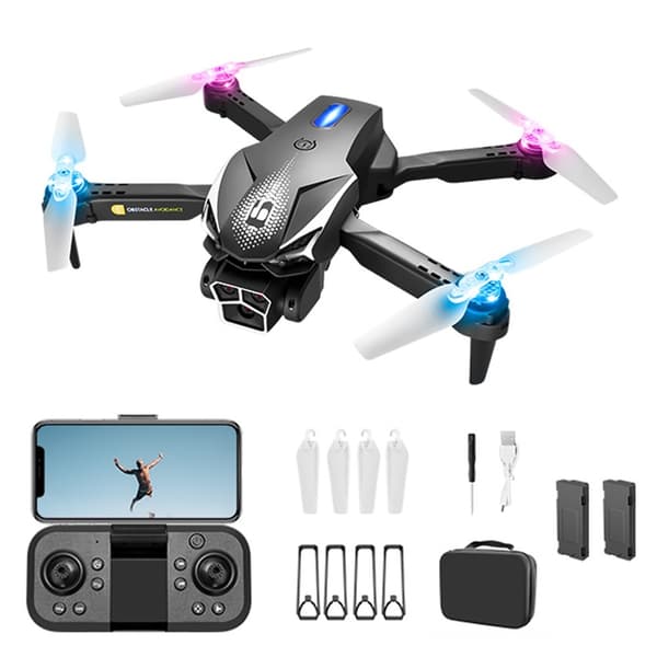 LU600 RC Drone Drone Drone med HD-kamera Doble batterier Firesidig hinderunngåelse