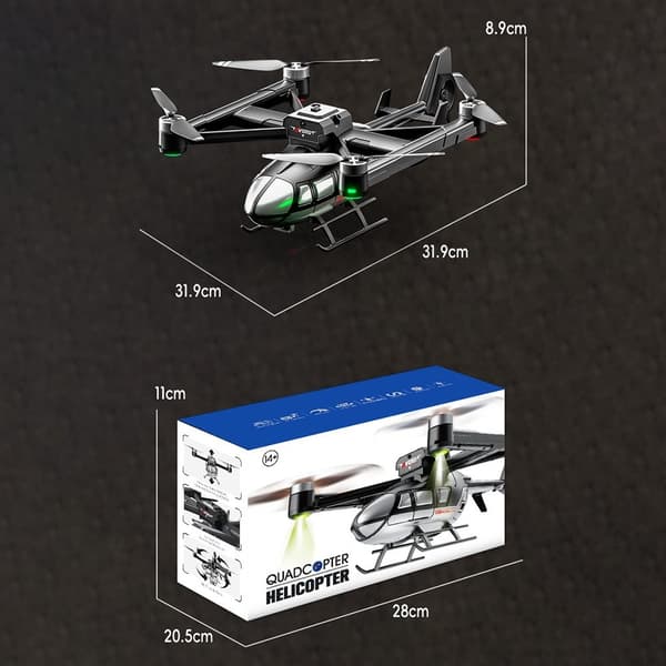 X38 DC-135 Helikopter Drönare Kamera Flygfoto Quadcopter 2 batterier