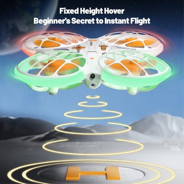 H122 Drönare Drone Neonljus Flygfoto Flygfotografering Quadcopter 2 batterier