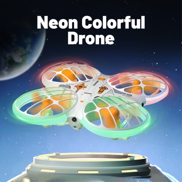 H122 Drönare Drone Neonljus Flygfoto Flygfotografering Quadcopter 2 batterier
