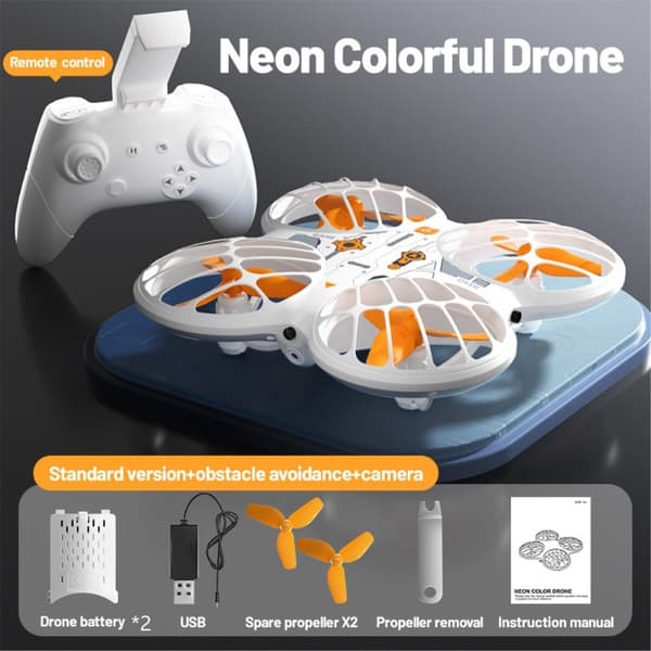 H122 Drönare Drone Neonljus Flygfoto Flygfotografering Quadcopter 2 batterier