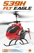 Miniatyrbild 8 av 11: Radiostyrd Helikopter Smart Altitud Hold RC 2.4G Trådlös Legerings 2 Batterier
