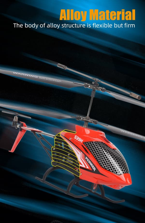 Radiostyrd Helikopter Smart Altitud Hold RC 2.4G Trådlös Legerings 2 Batterier