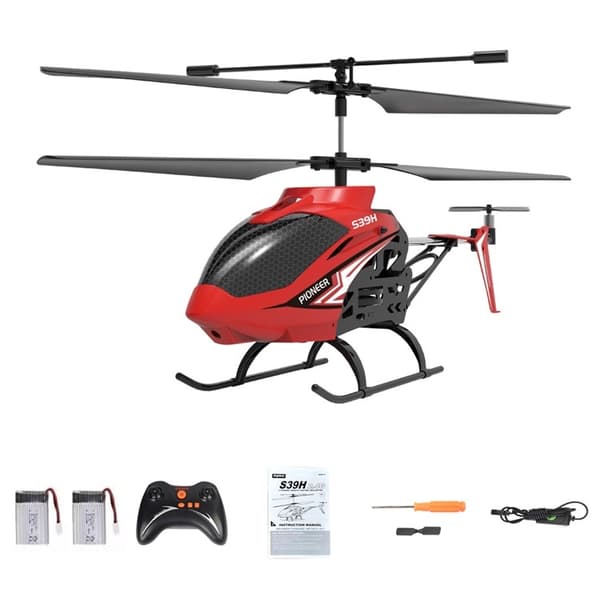 Radiostyrd Helikopter Smart Altitud Hold RC 2.4G Trådlös Legerings 2 Batterier