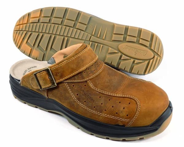 Euroroutier Skyddskläder - ERPTBR - Premium läder Tucson Brown, säkerhetsträskor SB+A+E+FO+SRC
