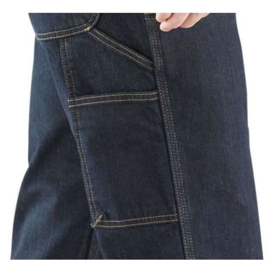 CARHARTT Dungaree Erie Blue Pants Storlek 40 - 103329-491-W32/L32