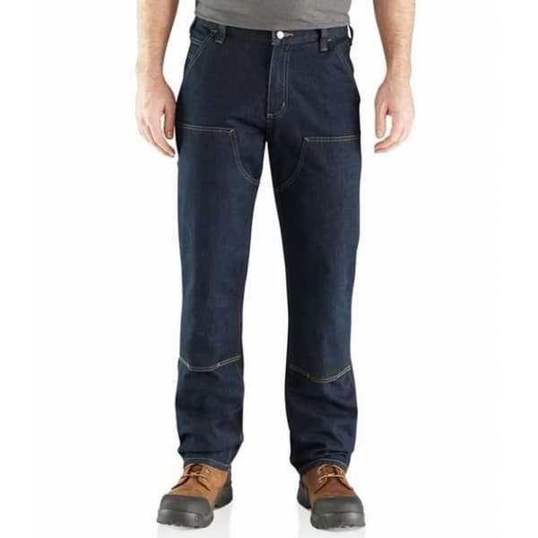 CARHARTT Dungaree Erie Blue Pants Storlek 40 - 103329-491-W32/L32