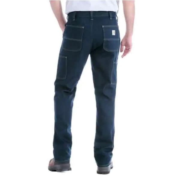 CARHARTT Dungaree Erie Blue Pants Storlek 40 - 103329-491-W32/L32
