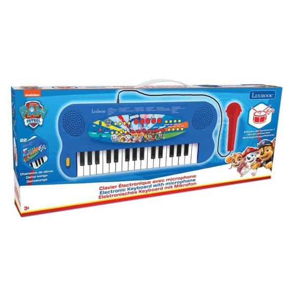 Elektroniskt musiktangentbord med mikrofon (32 tangenter) Paw Patrol