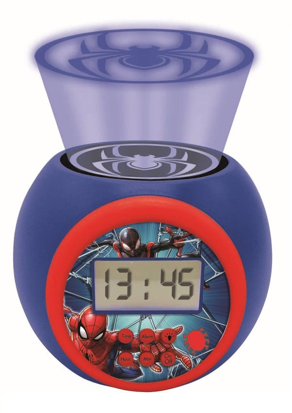 Lexibook - Spider Man Projector Alarm Clock with Timer (RL977SP)