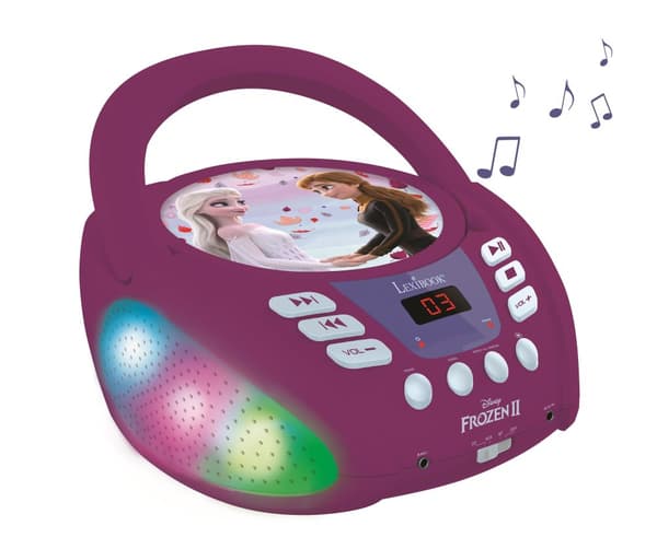 Lexibook - Disney Frozen Bluetooth CD player with Lights  (RCD109FZ)