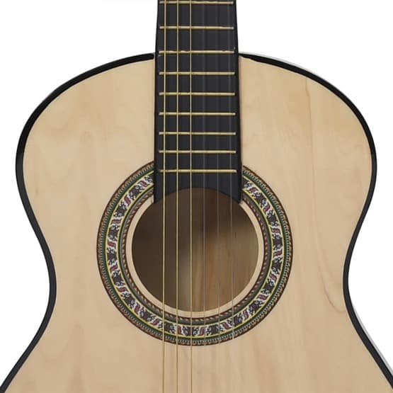 Ljus Gitarr För Nybörjare Och Barn Klassisk 1/2 34" Amerikansk Lind