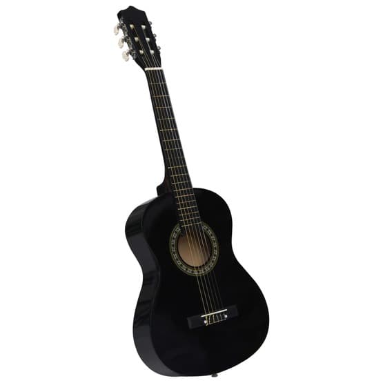 Gitarr För Nybörjare Och Barn Klassisk Svart 1/2 34"