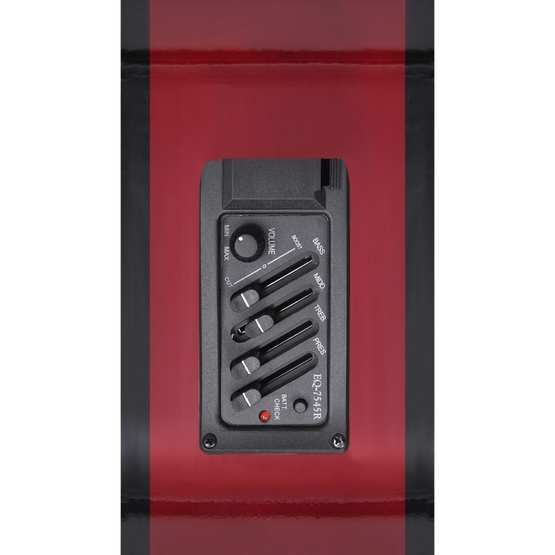 Akustisk Westerngitarr Med Cutaway Eq-Pedal Och 6 Strängar
