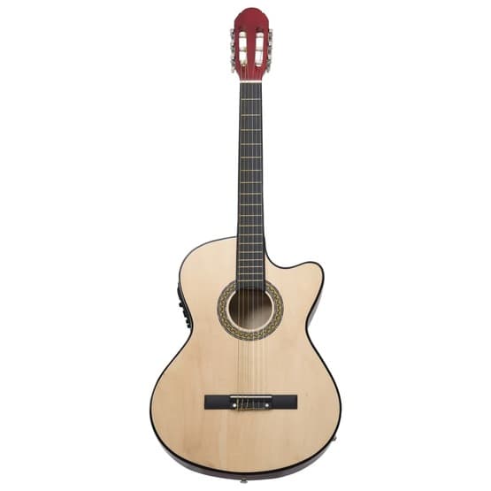 Gitarr 12 Delar Med Eq-Pedal 6 Och Strängar Western
