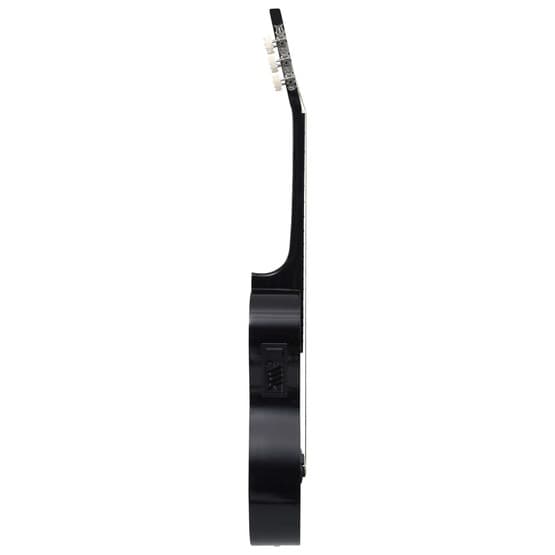 Akustisk Westerngitarr Med Cutaway Eq-Pedal Och 6 Strängar Svart