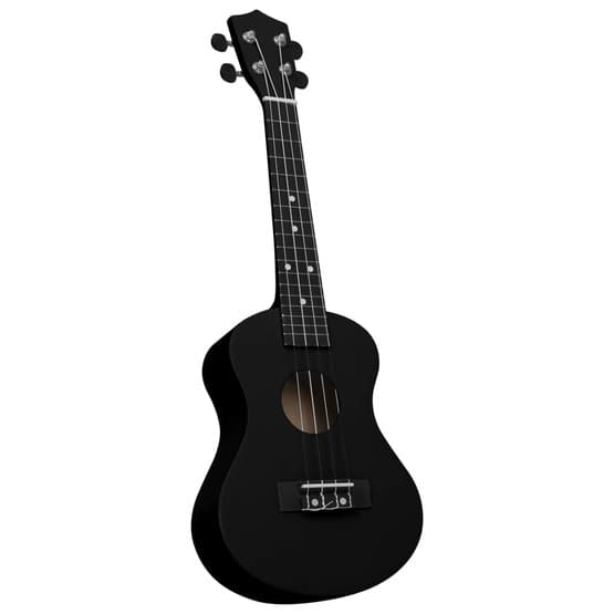 Sopranukulele Med Väska För Barn Sopran Svart 23"