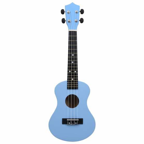Sopranukulele Med Väska För Barn Sopran Babyblå 23"