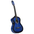 Miniatyrbild 2 av 8: Gitarr För Nybörjare Med Fodral Klassisk Blå 4/4 39"