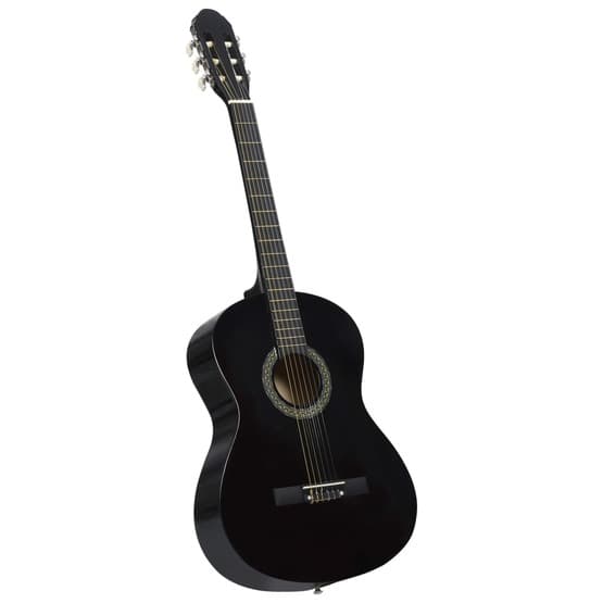 Gitarr För Nybörjare Med Fodral Klassisk Svart 4/4 39"