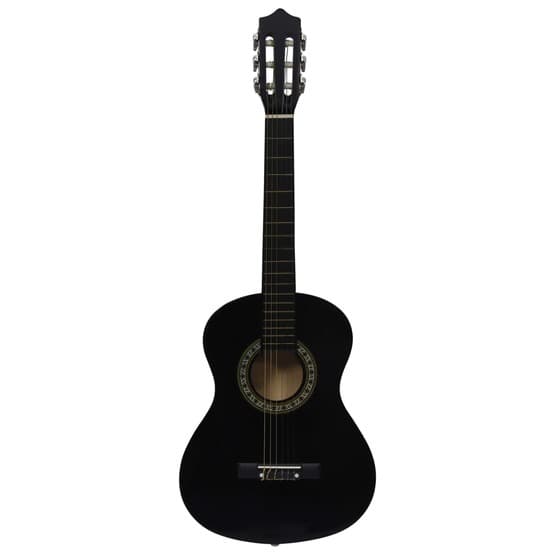 Gitarr För Nybörjare Och Barn Med Fodral Klassisk Svart 1/2 34"