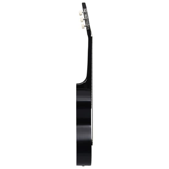 Gitarr För Nybörjare Och Barn Med Fodral Klassisk Svart 1/2 34"