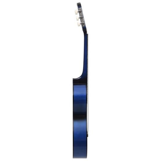 Gitarr För Nybörjare Med Fodral Klassisk Blå 3/4 36"